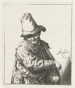 vinschvändare Lyremannen av Adriaen van Ostade