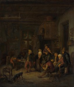 Ett roligt bondesällskap av Adriaen van Ostade