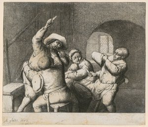 Knivkamp av Adriaen van Ostade