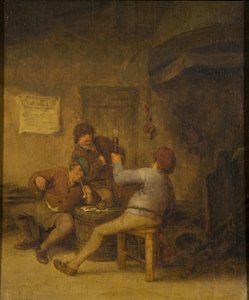 Bönder som dricker och röker av Adriaen van Ostade