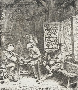 Backgammonspelarna av Adriaen van Ostade