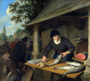 Fiskfrun av Adriaen Jansz. van Ostade