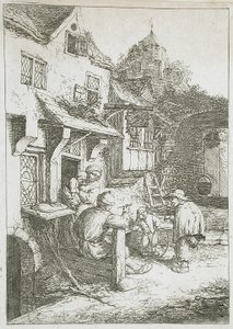 Den puckelryggige fiolspelaren av Adriaen van Ostade