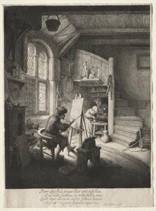 Målarens ateljé av Adriaen van Ostade
