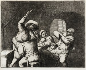 Böndernas gräl av Adriaen van Ostade