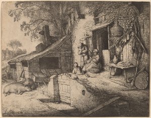 Spinnern av Adriaen van Ostade