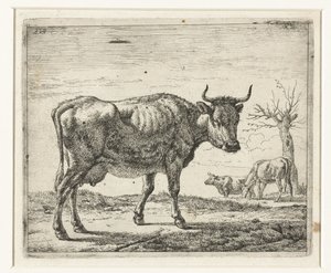 Tre kor Olika djur (serietitel) av Adriaen van de Velde