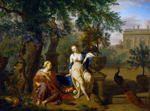 Tyska: Vertumnus och Pomona Vertumnus och Pomona av Adriaen van de Velde