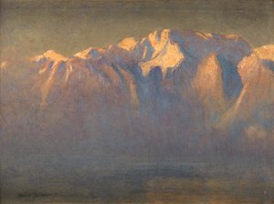 Mont Blanc (olja på duk nedlagd ombord)