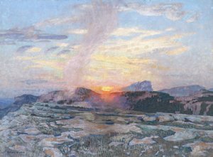 Solnedgång i Provence, ca 1927