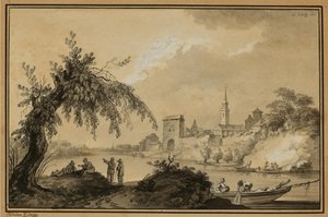 Schweizisk landskapsimpression av Adrian Zingg