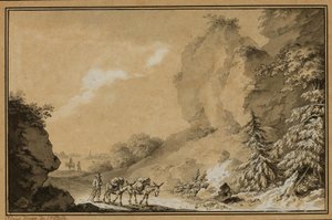 Schweizisk landskapsimpression av Adrian Zingg