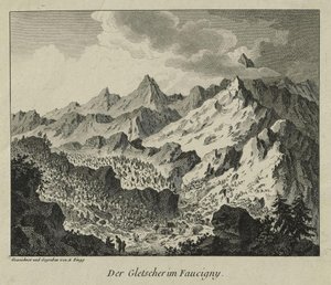 Glaciärerna i Faucigny av Adrian Zingg