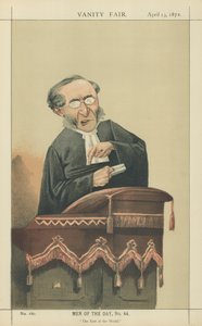 Pastor John Cumming (färglitografi) av Adriano Cecioni