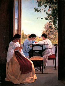 Brodörerna av Adriano Cecioni (1836-1886), olja på duk, 52x41 cm detalj