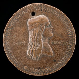 Ferdinand II av Aragon, död 1496, prins av Capua och kung av Neapel 1495 [obv], 1494 eller tidigare.