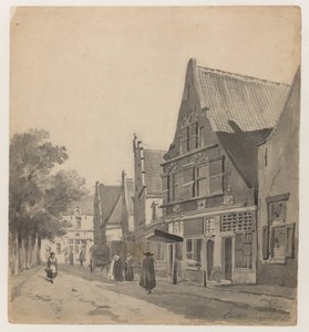 Utsikt över Zuiderhavendijk i Enkhuizen Enkhuizen 60 (titel på objekt)
