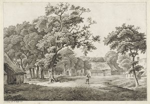 Utsikt över byn av Adrianus Serné