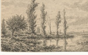 Flodlandskap av Adrianus van Everdingen