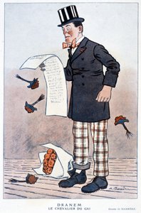 Tecknad av Jules Renard (1864/1910), fransk författare, av Barrère, A. 1923. av Adrien Barrere
