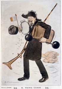 M. Faring Carré (tecknad film om Raymond Poincaré) - av Barrère, i "" Fantasio""" av 1912-02-01 av Adrien Barrere