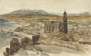 Utsikt över Malaga från norr