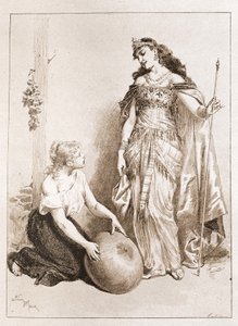 Askungen - i "Sagorna" av Charles Perrault, illustrationer av Adrien Marie