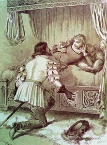 Törnrosa - i "Les Contes de Fées"" av Charles Perrault, illustrationer av Adrien Marie av Adrien Emmanuel Marie