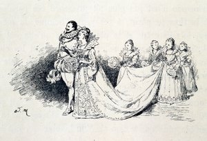 Riquet a la Houppe - i "Sagorna"" av Charles Perrault, illustrationer av Adrien Marie av Adrien Emmanuel Marie