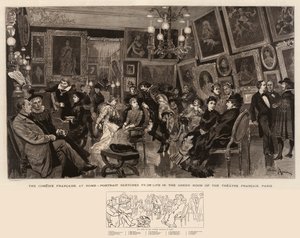 The Comedie Francaise at Home, Porträttskisser från Livet i Green Room på Theatre Francais, Paris