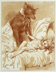 Rödluvan - i "Sagorna" av Charles Perrault, illustrationer av Adrien Marie