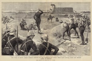 Kriget i Egypten, arabiska Pashas position på Mahmoudieh-kanalen nära Kafr Dowar från de brittiska linjerna vid Ramleh