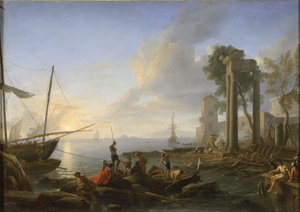 Marina vid solnedgången, 1726