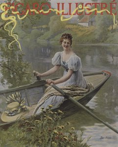 En Seine (På Seine). Omslag till Le Figaro Illustre, juli 1895