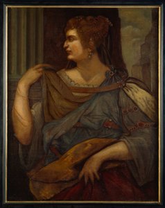 Domitia Longina (olja på duk) av Aegidius (after) Sadeler or Saedeler