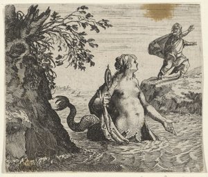 Fabel om sjöjungfrun av Egidius  Sadeler (II)