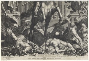 Kejsar Ferdinand II till häst (nedre arket) av Egidius  Sadeler (II)