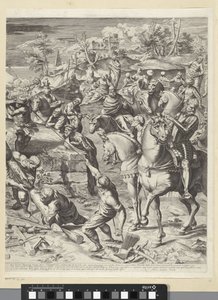Kristi korsfästelse (högra delen) av Egidius  Sadeler (II)