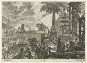 Vår Ver (titel på objekt) The Four Seasons (serietitel) av Egidius  Sadeler (II)