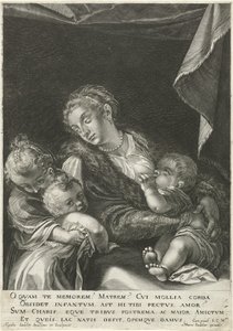 Kärlek / Caritas av Egidius  Sadeler (II)