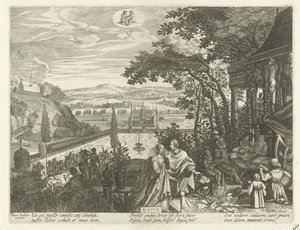 Maj Maivs (titel på objekt) De tolv månaderna (serietitel) av Egidius  Sadeler (II)
