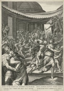 Sabine Virgin Rån av Egidius  Sadeler (II)