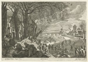 Vinter Hymens (titel på objekt) The Four Seasons (serietitel) av Egidius  Sadeler (II)