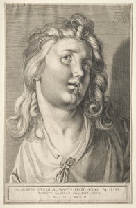 Kvinnligt huvud, 1598. av Aegidius Sadeler