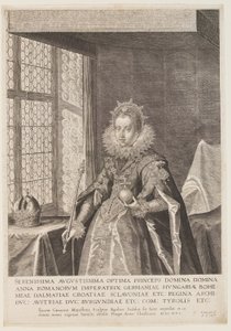 Anna, hustru till kejsar Matthias av Aegidius Sadeler II