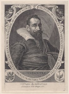 Vincenz Muschinger, råd åt kejsar Rudolph II, 1611., 1611. av Aegidius Sadeler II