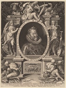 Rudolf II av Aegidius Sadeler II after Hans von Aachen