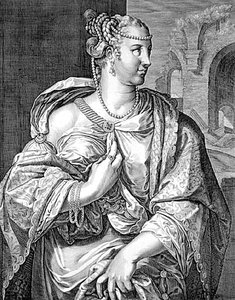 Lepida fru till Sergius Galba (gravyr)