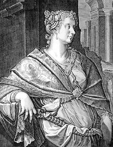 Martia Fulvia Titus hustru (gravyr)