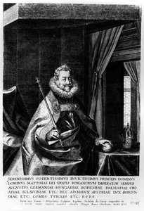 Porträtt av Matthias (1557-1619), den helige romerske kejsaren, 1616
